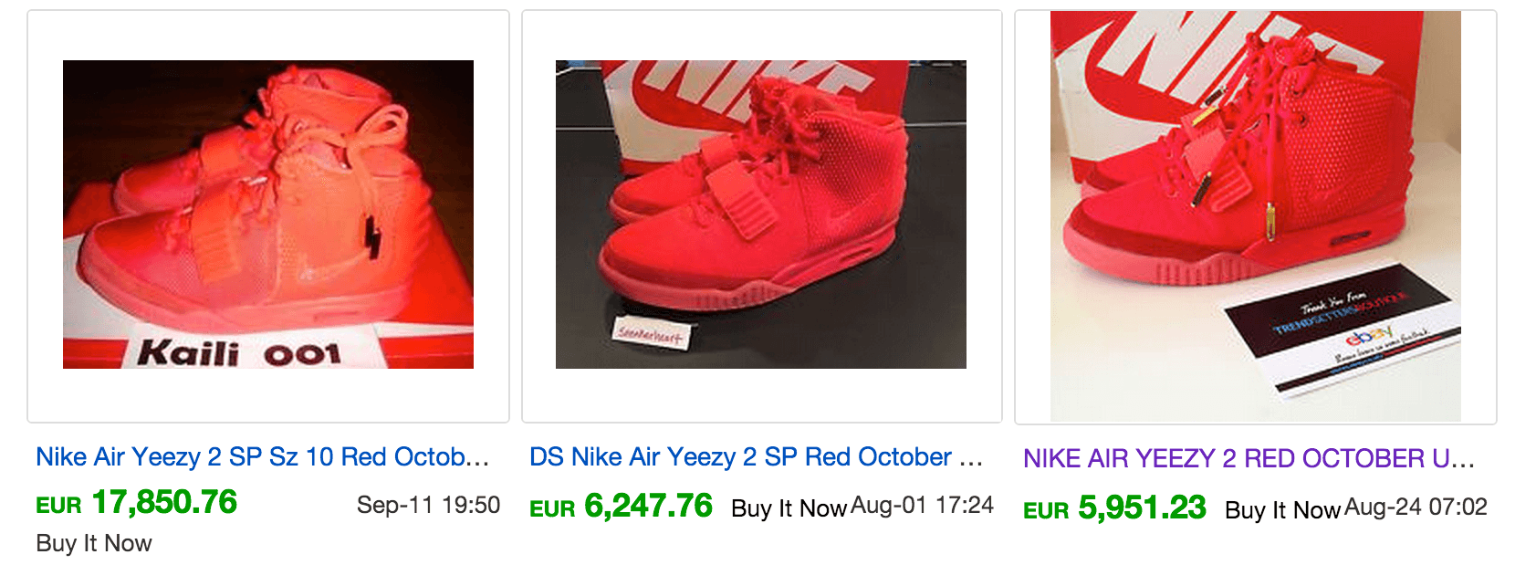 Air Yeezy 2 "Red October" was one of the most prestigious releases during our operation.
